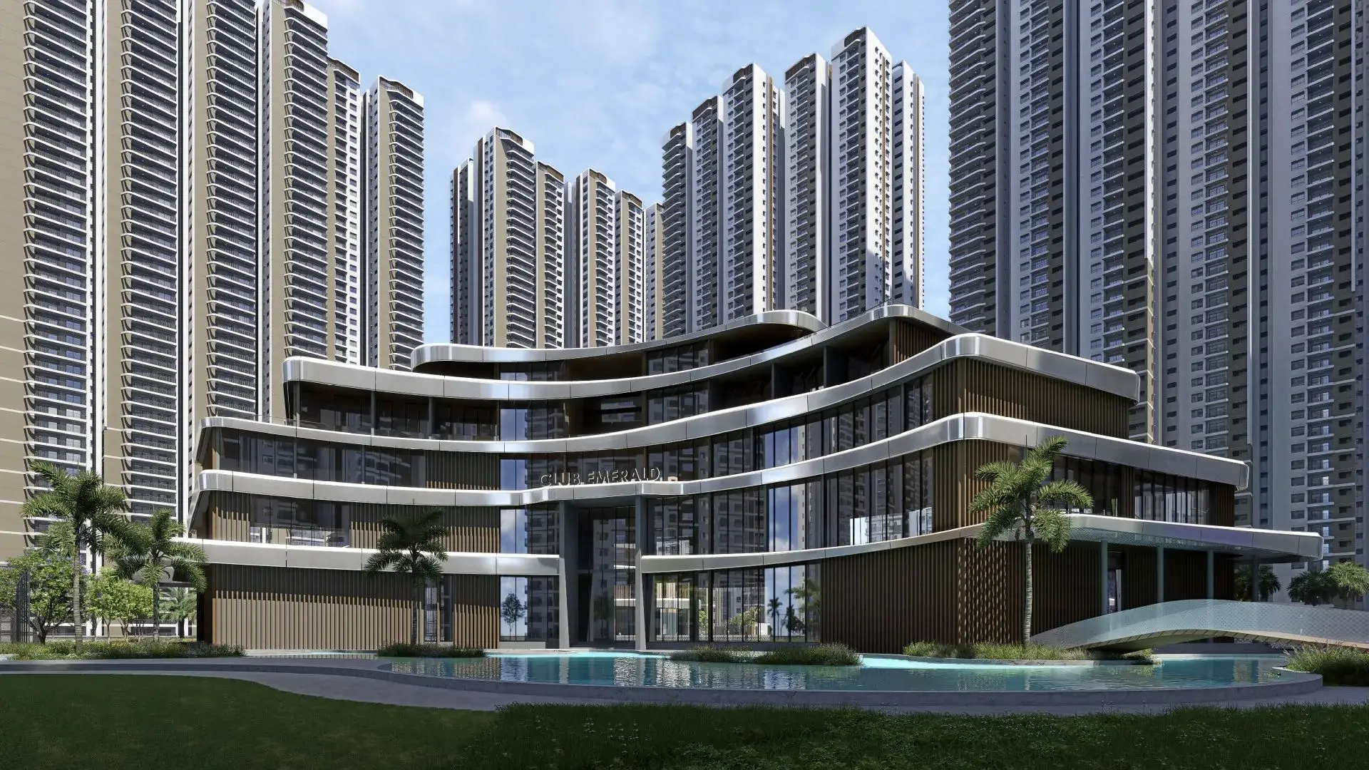 Prestige Golden Grove towers and clubhouse